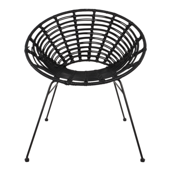 Stoel Vero zwart, set van 4 stoelen