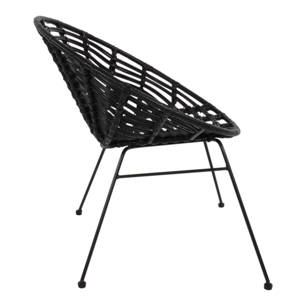 Stoel Vero zwart, set van 4 stoelen