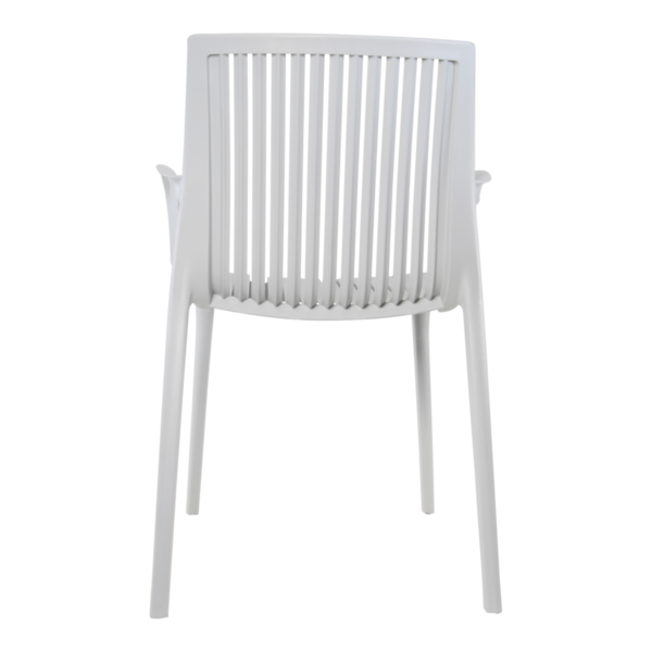 Stapelstoel Stretto wit, set van 4 stoelen