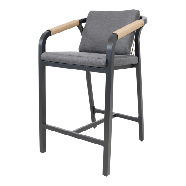 Barstoel Rimini zwart, set van 4 stoelen